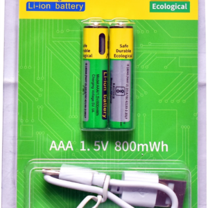 MY BABY LOVE A PERFECT CARE AAA Rechargeable Lithium-Ion  750mAh with Type-C USB Cable1.5V Charging  Battery (Pack of 2)